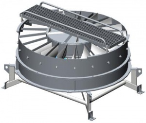 Вентилятор охлаждения радиаторов холодильной камеры тепловозов типа 2ТЭ25